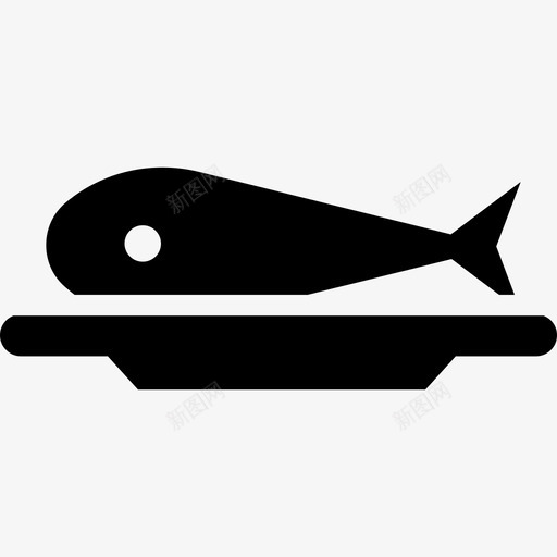 鱼餐厅实心填充图标svg_新图网 https://ixintu.com 填充 餐厅实心 鱼