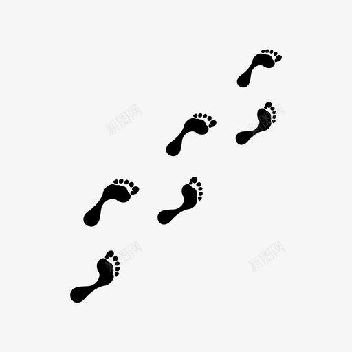 人的脚印脚印图标svg_新图网 https://ixintu.com 人的脚印 脚印