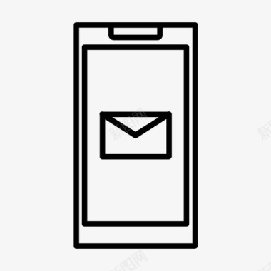 电话留言电子邮件iphone图标图标