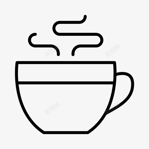 热巧克力饮料咖啡图标svg_新图网 https://ixintu.com 咖啡 杯子 热巧克力 饮料
