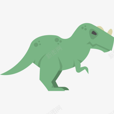 角龙恐龙扁平图标图标