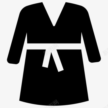 长袍浴袍斗篷图标图标