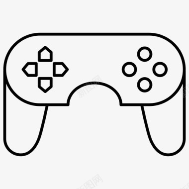 游戏控制器游戏电子产品轮廓图标图标