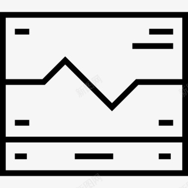 心电图科学4线性图标图标