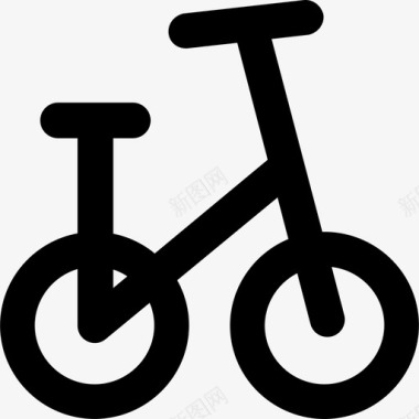自行车科学元素2粗体圆形图标图标