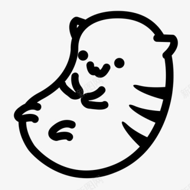猫动物豆子图标图标
