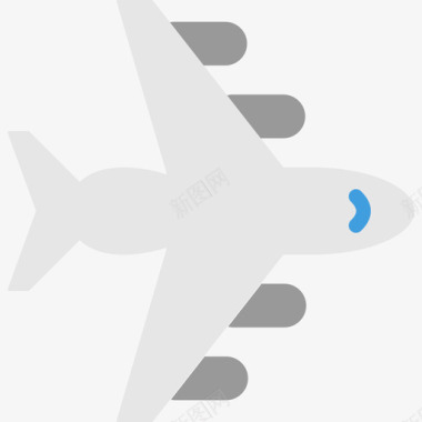 飞机运输机6扁平图标图标