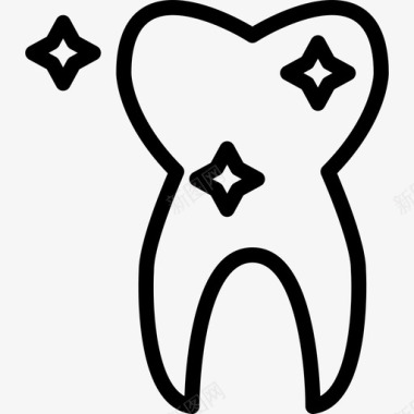 牙齿医用12直齿图标图标