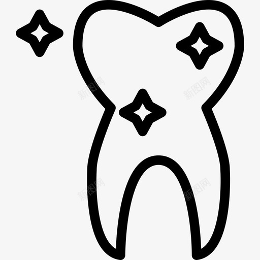 牙齿医用12直齿图标svg_新图网 https://ixintu.com 医用12 牙齿 直齿