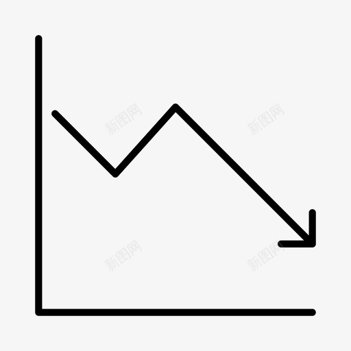 折线图图表减少图标svg_新图网 https://ixintu.com 减少 图表 折线图 统计