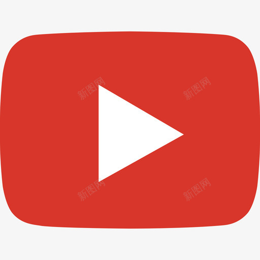 Youtube社交媒体2平面图图标svg_新图网 https://ixintu.com Youtube 平面图 社交媒体2