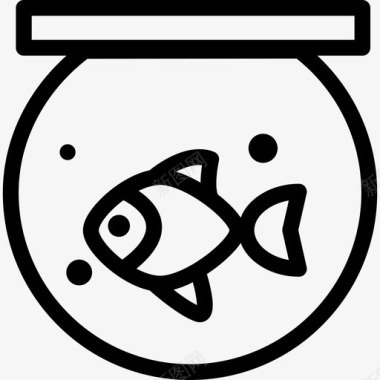 金鱼动物头直系图标图标