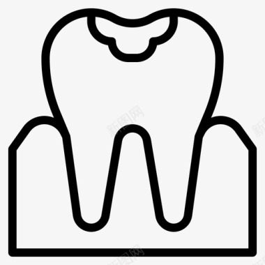 蛀牙牙齿保健图标图标