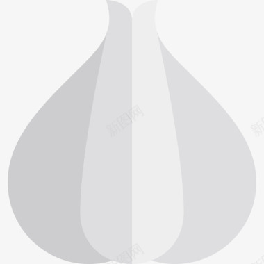 大蒜食品套装2扁平图标图标