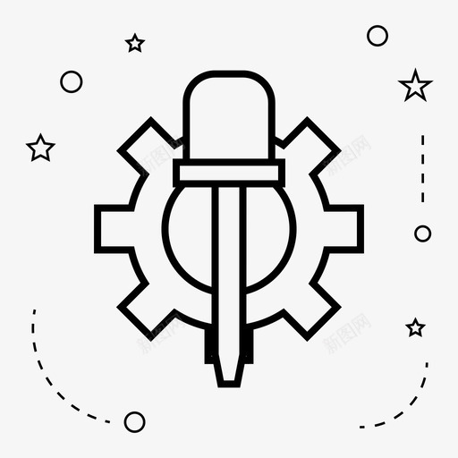 过程控制工业图标svg_新图网 https://ixintu.com 制造 工业 控制 生产 过程