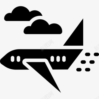 飞机运输暑假套餐图标图标