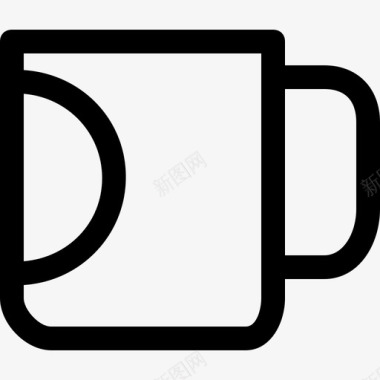咖啡杯食品和饮料932px线图标图标
