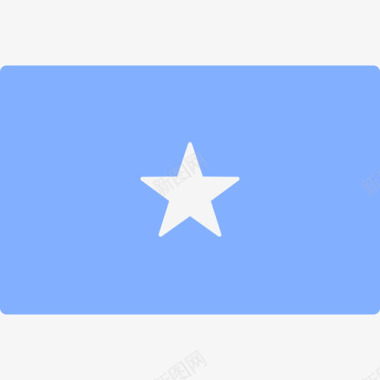 索马里国际旗帜长方形图标图标