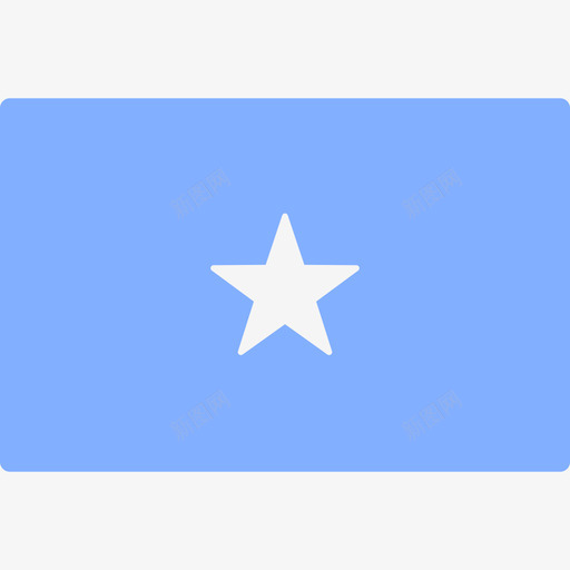 索马里国际旗帜长方形图标svg_新图网 https://ixintu.com 国际旗帜 索马里 长方形