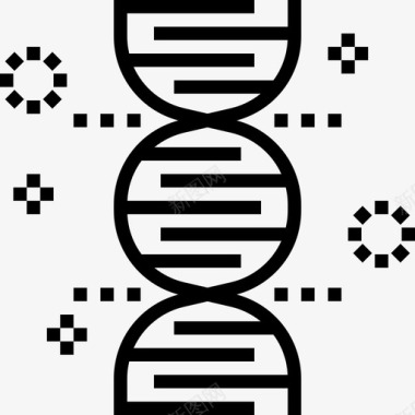 Dna生物化学线性图标图标