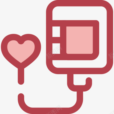 献血慈善7号红色图标图标