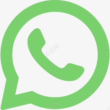 Whatsapp社交媒体徽标2扁平图标图标