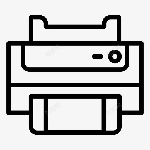 打印机电脑纸张图标svg_新图网 https://ixintu.com 家用电子产品 工作 打印机 电脑 纸张