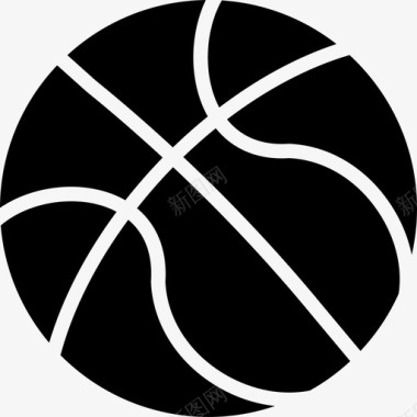 篮球运动套装填充图标图标