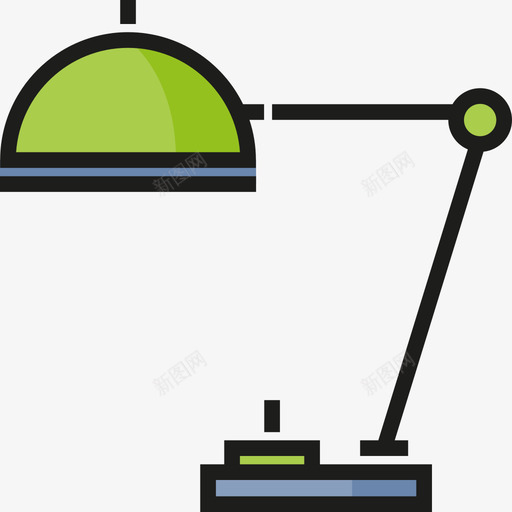 台灯返校2线性颜色图标svg_新图网 https://ixintu.com 台灯 线性颜色 返校2
