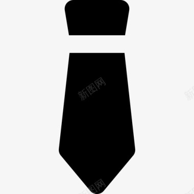 领带商务元素集填充图标图标