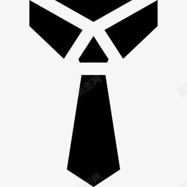 领带商务套装填充图标图标