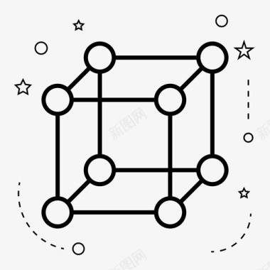 原子dna分子图标图标