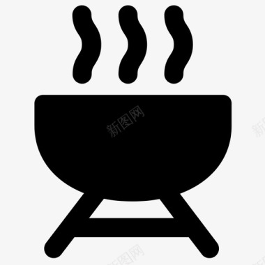 酒吧烧烤烹饪图标图标
