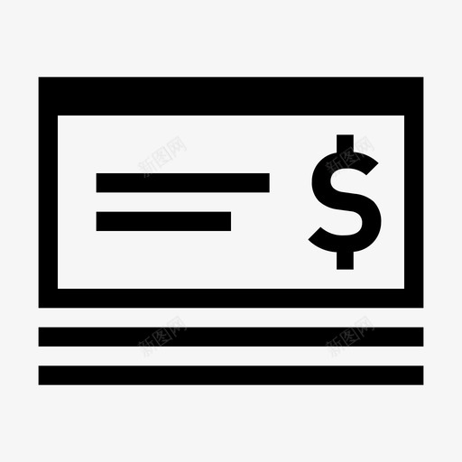 支票簿批量付款现金支票图标svg_新图网 https://ixintu.com 基本图标设置清晰 批量付款 支票簿 现金支票