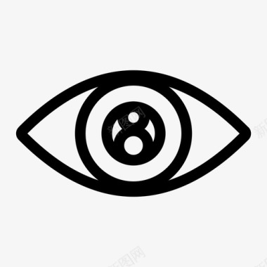 猫头鹰眼动物眼睛图标图标