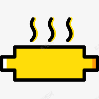 催化转化器汽车零件黄色图标图标