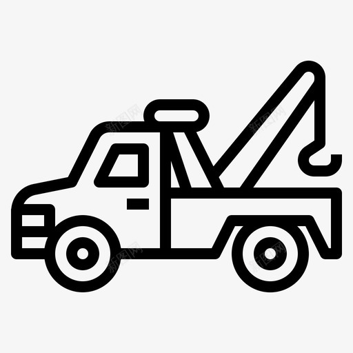 拖车汽车修理图标svg_新图网 https://ixintu.com 修理 拖车 服务 汽车 汽车服务001