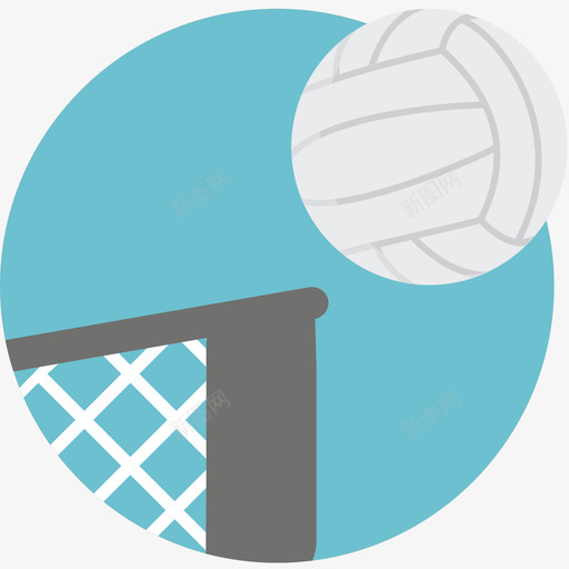 排球运动彩色运动元素图标svg_新图网 https://ixintu.com 彩色运动元素 排球 运动