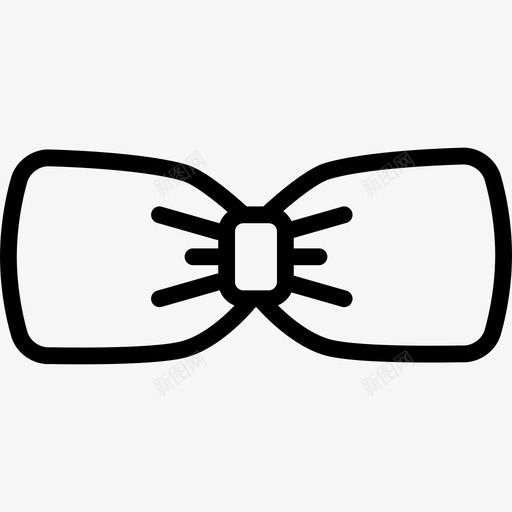 领结服装时尚直线图标svg_新图网 https://ixintu.com 服装时尚 直线 领结
