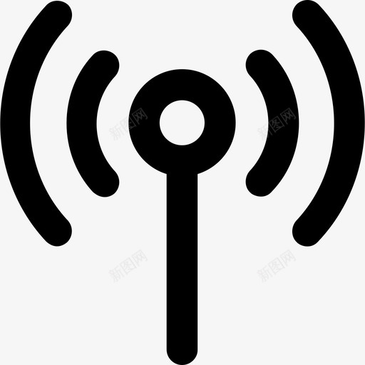 Wifi通讯2粗体圆形图标svg_新图网 https://ixintu.com Wifi 粗体圆形 通讯2