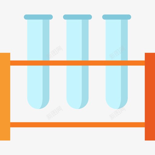 试管实验室装置2扁平图标svg_新图网 https://ixintu.com 实验室装置2 扁平 试管