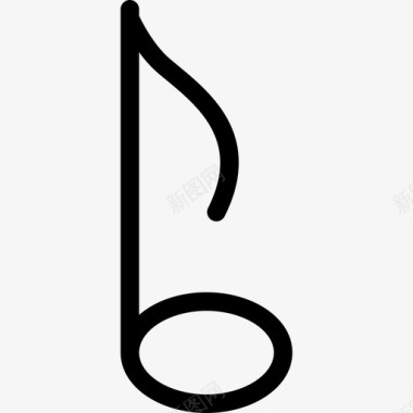 第八个音符音乐符号其他图标图标