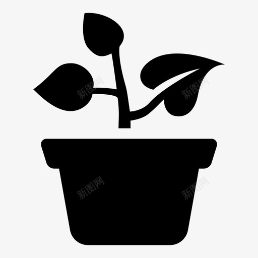 盆栽植物一年生树种植园图标svg_新图网 https://ixintu.com 一年生树 生态 盆栽 盆栽植物 种植园 苗木