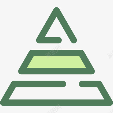 金字塔员工组织2维德图标图标