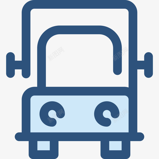卡车运输16蓝色图标svg_新图网 https://ixintu.com 卡车 蓝色 运输16