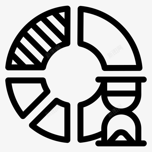 图表分析时间图标svg_新图网 https://ixintu.com 分析 图表 时间