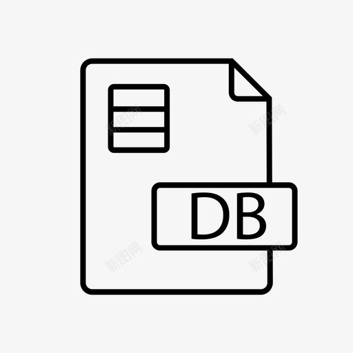 db文件数据库文档图标svg_新图网 https://ixintu.com db文件 数据库 文件扩展名 文件格式 文件类型 文档