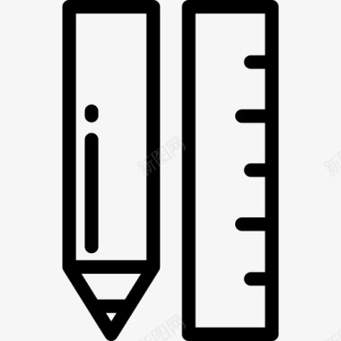 铅笔编辑工具4直线图标图标