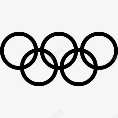 奥运会体育系列直线型图标图标