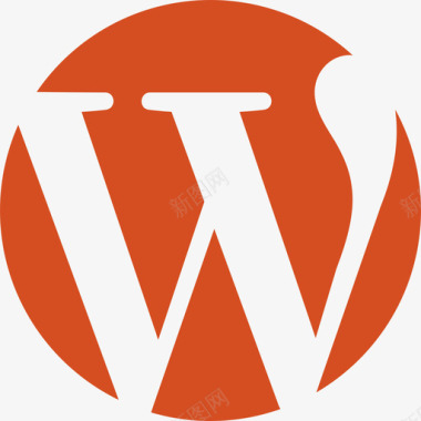 Wordpress标识扁平图标图标